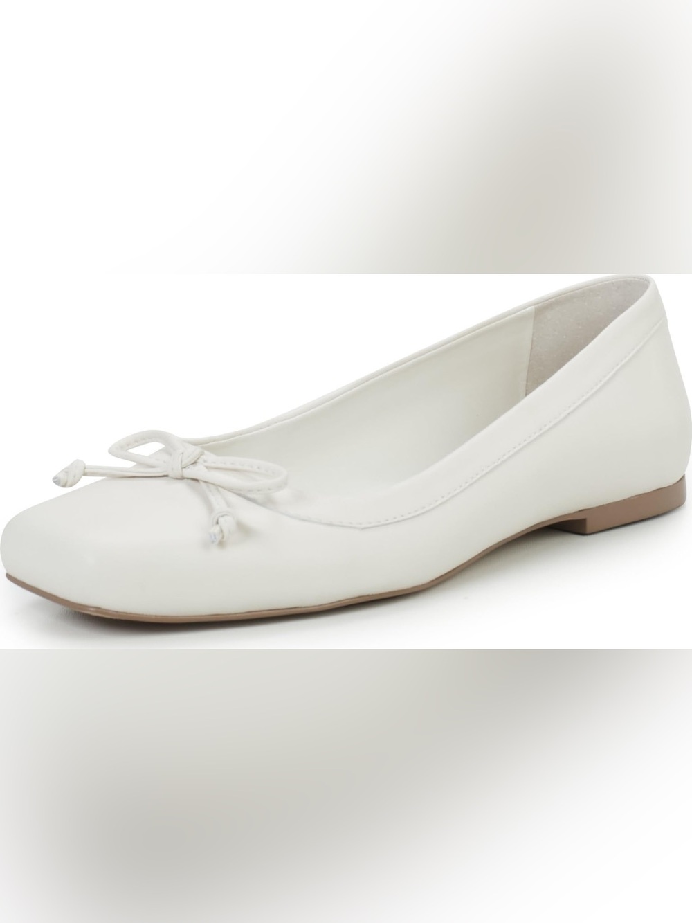 Vince Camuto Cream Bow Ballet Flats - Picture 3 of 4